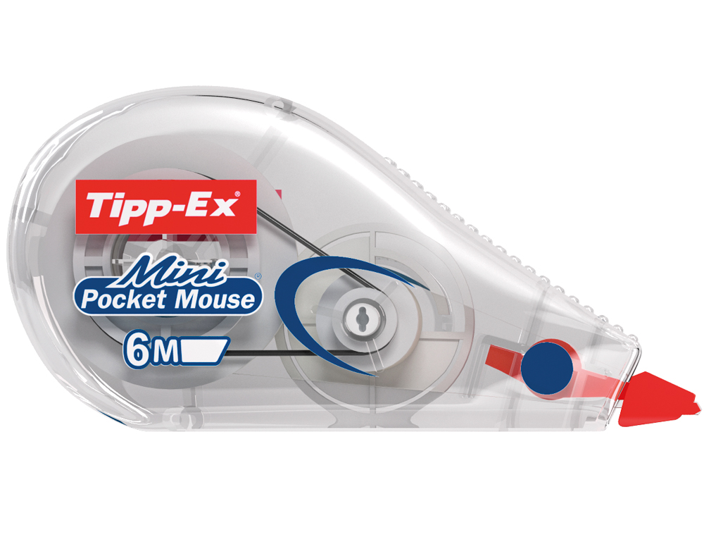 CORRECTEUR TIPP-EX MINI POCKET MOUSE DVIDOIR RUBAN 5MMX6M AVEC FILM PROTECTEUR NIVEAU RUBAN VISIBLE PAQUET INDIVIDUEL