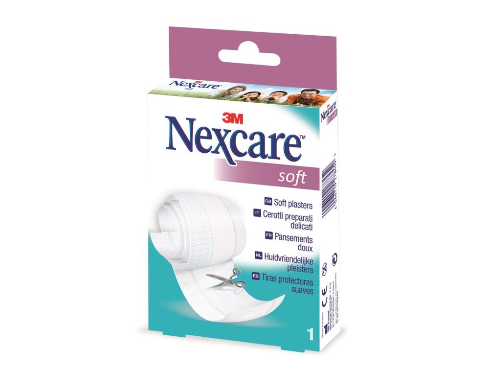 PANSEMENT SOFT BANDE 8CMX1M BANDE DE PANSEMENT  DCOUPER NEXCARE SOFT 8 CM X 1 M - 3M