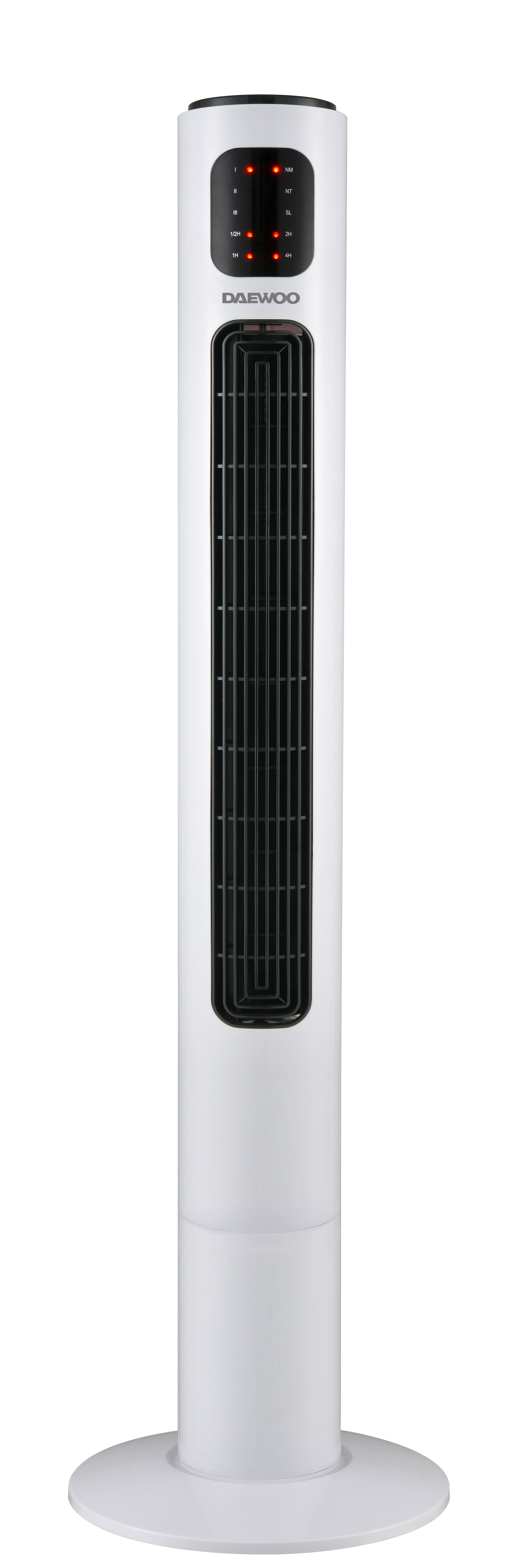 VENTILATEUR TOUR OSCILLATION A 70  3 VITESSE 45W HAUTEUR   1170MM COLORIS BLANC