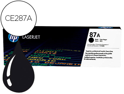 TONER LASER HP N.87A LASERJET ENTREPRISE M506/MFP M527 & LASERJET PRO M501 COULEUR NOIR 9000P