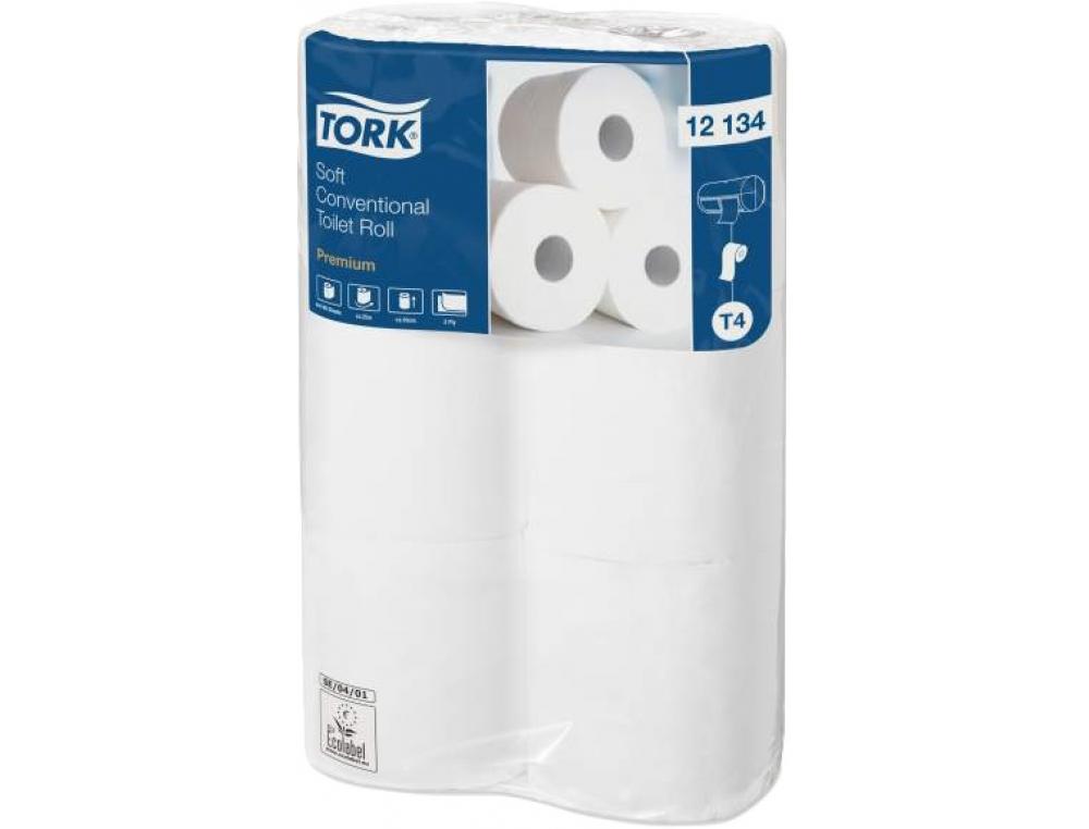 PAPIER TOIL.TORK 198F 2PL P/6 PAQUET DE 6 ROULEAUX DE PAPIER TOILETTE PREMIUM TORK 2 PLIS