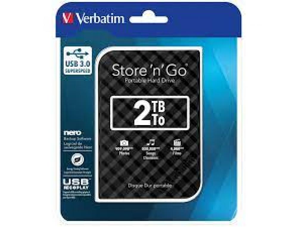 DISQUE DUR VERBATIM 2.5P.2TO UDISQUE DUR VERBATIM 2.5P.2TO USB3.0